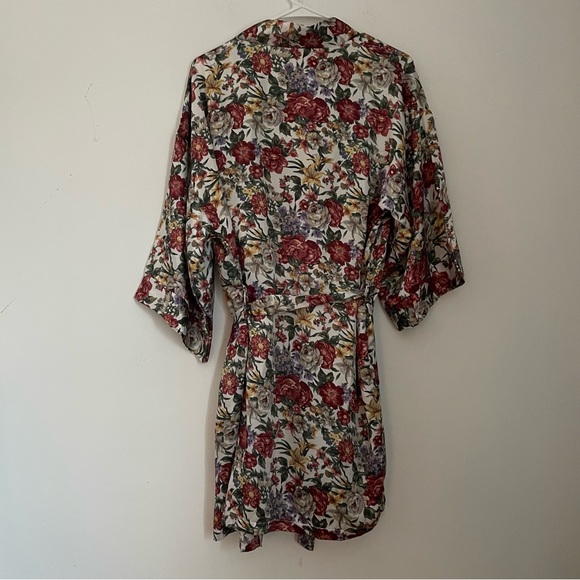 ET Vintage Set ERIKA TAYLOR Vintage 90s Silk Robe & Slip 2-Piece Set - Picture 15 of 16